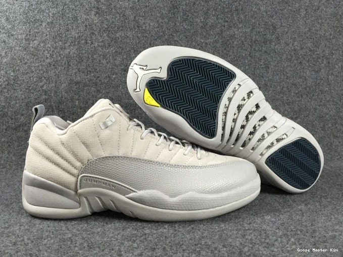 308317-002 Grey 12 Low Suede Air Jordan 0808